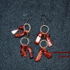 Red dragon stone dangles