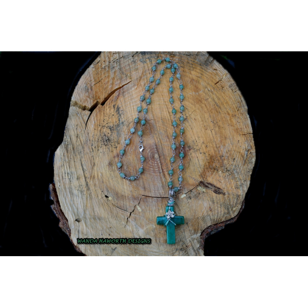 Aventurine 6 mm bead necklace