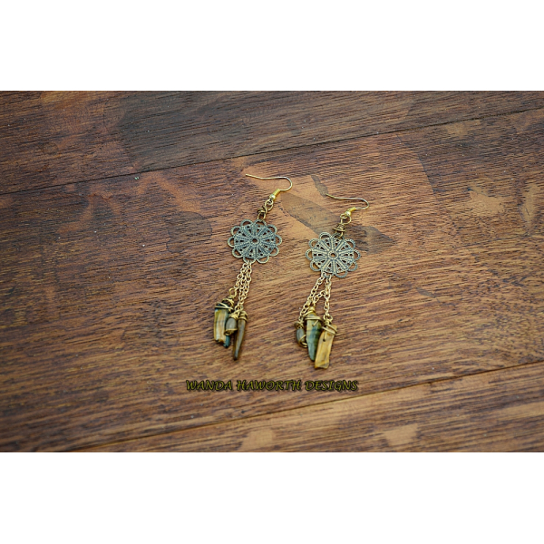 Antique copper filigrees