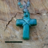 Aventurine hand carved cross