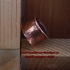Open fire forged solid copper ribbon ring